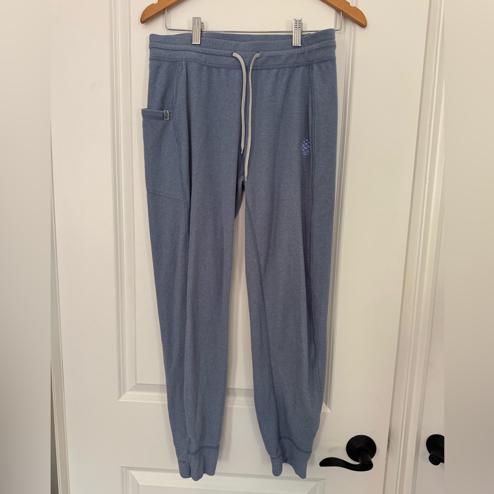 Stio Turpin Fleece Joggers Women Medium Light Blue